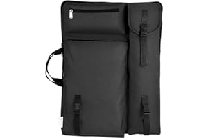 MEIJMJIA YMTECH Grand Sac à Dos Artiste imperméable – Portfolio de Dessin avec Multiples Compartiments pour Fournitures artistiques, idéal école & Voyage