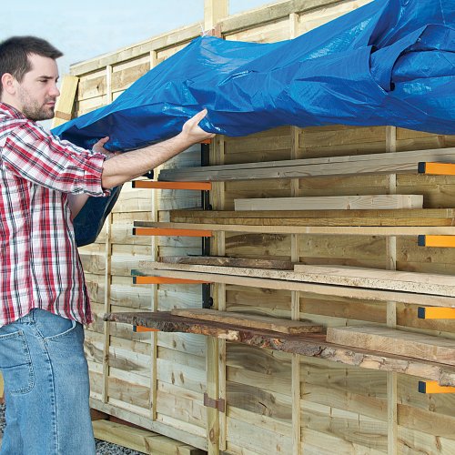 Triton 330190 Kragarmregal für Holzlagerung - 4