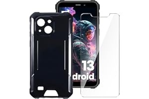 LYZXMY Hülle für Oukitel WP32 (5.93") + 1 Stück für Panzerglas Displayschutzfolie Schutzfolie - Schwarz Weich Silikon Schutzhülle Flexibel TPU Tasche Case