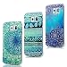 Produktbild ZSTVIVA 3 in 1 Zubehör Set Schutzhüllen Samsung Galaxy S6 Hülle TPU Case Schutzhülle Silikon Crystal Case Durchsichtig Cover Schale Handy Tasche Skin(Totem Flower + Blätter Stammesland + Totem Lotus)