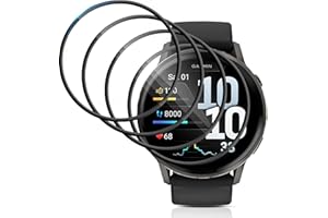 QULLOO 4 Stück Schutzfolie für Garmin Venu 4 45mm für Panzerglas, 3D PAMM Displayfolie, Anti-Bubble, Klar, Full-Screen, Displayschutzfolie, Displayschutz Film für Garmin Venu 4 45mm