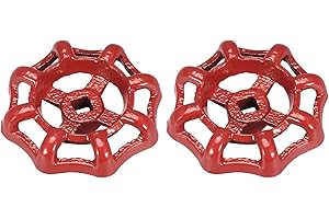 Recogwood 2 valvole per maniglia della ruota del rubinetto, 7 mm x 7 mm, sostituzione della ruota della maniglia della valvola del cancello, maniglia della ruota del rubinetto esterno, diametro
