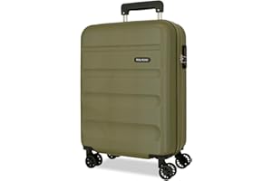 ROLL ROAD Flex Maleta Rígida Fabricada en ABS, un Material, Cierre de combinación Lateral 4 Ruedas Dobles Equipaje Mano, Práctico Interior con un Compartimento