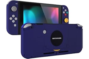 eXtremeRate Bakplåt för Nintendo Switch Konsol, för NS Joycon Handheld Controller Hölje med Färgglada Knappar, DIY Ersättning