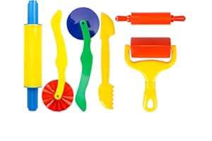 LEXINCHENG Clay Dough Tools Set, Kit di Strumenti per Modellare, 6 Pezzi