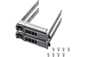 HUYUN 2pcs Pack 2.5" SAS SATA Hard Drive Tray Caddy NRX7Y 0NRX7Y Compatible for Dell PowerEdge M620 M630 M420 M520 M820 VRTX Blade Server