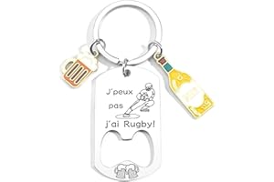 JRZDFXS Cadeau Fan de Basket Coach Porteclef Décapsuleur Original Porteclef Personnalisé pour Basket Chasseur Football Golfeur Motard Pêcheur Cycliste Rugby Cadeau