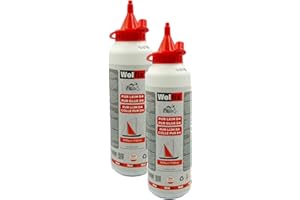 Wolfix Colle a Bois Extra Forte 2 pièces 500g D4 PVC PUR PU Express - Colle Polyuréthane Résistante à l'Eau et à Séchage Rapide - Colle à Bois PVC, de montage, de bricolage