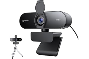 N newline Webcam PC 4K con 2 Microfoni e Treppiede, Full HD 1080P@60FPS, Autofocus PDAF+CDAF, 12MP, Suono Stereo Chiaro, Correzione della Luce, USB Telecamera PC per Windows MacOS, NewEye 62 Kit
