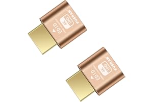 FUERAN HDMI Dummy Plug Headless Ghost Display Emulator DDC EDID Emulator Fake Display 4K@60Hz-2Pack