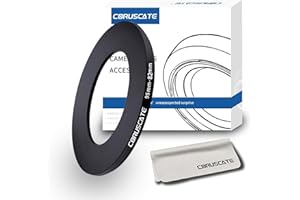 CORUSCATE 95mm auf 82mm Objektivadapter Ring,Step-Down-Ring Filter Adapter Kompatibel mit Allen 95mm Objektiven mit 82mm UV ND CPL Filter +1pcs Objektivreinigungstuch