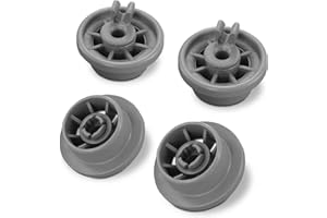 DL-pro Juego de 4 ruedas para cesta inferior de Bosch Siemens 00165314 165314 00420198 420198 ruedas para lavavajillas Silence Logixx Y