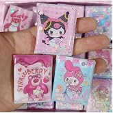 Sanrio Kawaii Mini Sticker Defteri Seti, Kuromi Melodi Temalı, 3 Adet, 300+ &Ccedil;ıkartma
