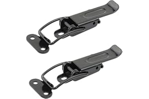 SOTECH 2 x Fermeture à genouillère Catch #22 noir Ferrure d'assemblage Connecteur de meuble Connecteur de plateau de table