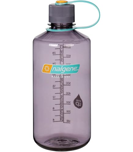 Nalgene 'Everyday' Trinkflasche - 1 Liter, Grau Mit Hirschkopf-Motiv, Schmale Öffnung 29 Mm