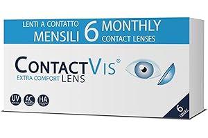 ContactVis Extra Comfort Lens, 6 Lenti A Contatto Mensili per la correzione della miopia -2.75