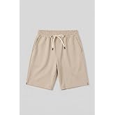 TOMMYLIFE Bej Standart Fit Basic Arka Cepli Erkek Şort - 81314