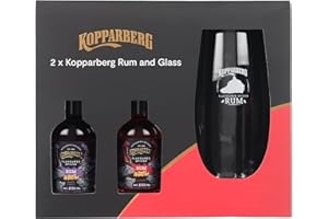 OKEPS GD Koppaberg Flavoured Rum & Branded Glass Gift Set by Blue Tree Gifts