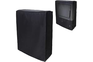 MUMUSUKI Klappbar Relax-Liegestuhl Abdeckung, Wasserdicht, Winddicht, UV-Beständiges, Schwerlast 210T Oxford Gewebe Schutzhülle für Gartenliege Sonnenliege Relaxliegen (Schwarz) (85 * 33 * 107cm)