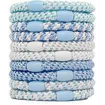 AEGYPIUS Flauschige Haargummis 7 Stück – Samt-Scrunchies In Grautönen, 12cm Durchmesser
