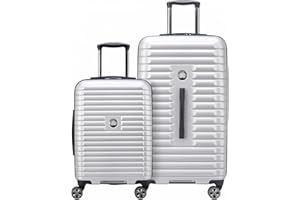 DELSEY PARIS Delsey 2-piece Hardside Trunk Set (Silver), Silver, 22", 2-piece Hardside Trunk Set