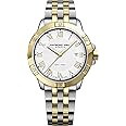RAYMOND WEIL Tango Classic Men's Watch, Quartz, White Dial, Roman Numerals, Two-Tone, Stainless Steel Bracelet with Yellow-Gold PVD Plating, 41 mm (Model: 8160-STP-00308), Two-tone, Classic