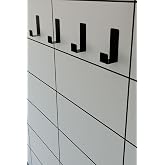 Risingmaber Siyah 4&rsquo;l&uuml; Yapışkanlı Askılık Kapı Arkası Bornoz Askısı Banyo Mutfak Havlu Askısı MT75SD