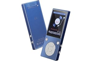 CCHKFEI 32GB MP3 Player mit Bluetooth 6,1cm (2,4 Zoll) Bildschirm Musik Player mit Lautsprecher FM-Radio Diktiergerät für Kinder Studenten Erwachsene Diktiergerät Bluetooth Mp3 Player