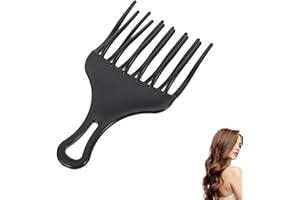 ZHIHUITL Negro Peine,Peine Pelo Rizado,Grueso Comb,Peine Ancho Dientes,Peines de Peluqueria,de Peluquero de Resistente al Calor,de Dientes Grandes para Pelo Largo Mojado o Rizado