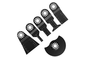 LIEBEWH 6 szt. Oscylacyjne Narzędzia Wielofunkcyjne Oscylacyjne Ostrza do Narzędzi Wielofunkcyjnych, Brzeszczoty do pił Zestaw Oscylacyjny Multitool Wgłębny Piła Szybkozamykająca S Stal