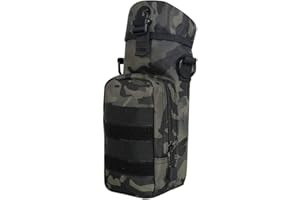 HUNTVP Borsa per Borraccia Molle Militare Tattico Borsa Tracolla Porta Bottiglia Custodia Borraccia per Sport Outdoor Ciclismo Trekking Campeggio Escursionismo