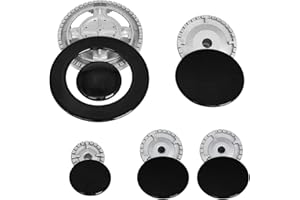 YCBTREE 1 Set Universal-Gasherd-Brennerkappe, Kochgeschirr-Hut-Set, Ofenkrone und Flammenkappe, Herdhut-Set für Meisten Gasherdbrenner (Flach)