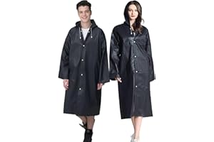 Cosowe Raincoats Rain Poncho for Adults, 2 Pack Reusable Rain Jacket Rainwear Emergency for Women Men with Hoods and Sleeves, Waterproof for Outdoors, Camping, Disney