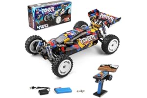 GOOLSKY Wltoys XKS 124007 Voiture à Grande Vitesse 1/12 2,4 GHz 4WD 75 KM/H Camions de Course Châssis en Métal Alliage Moteur Sans Balais Voiture D'Escalade RC Buggy Tout-Terrain Cadeaux pour s Adultes