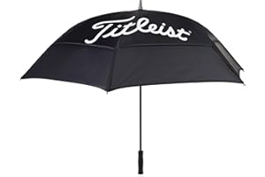 Titleist Players - Paraguas de doble dosel, color negro, 68 pulgadas