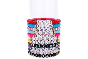 Lolileo TS Gifts - Set di 11 braccialetti Taylover, braccialetti dell'amicizia, reputazione del, braccialetti dell'amicizia ispirati alla musica, regali per fan TS Merchandise Jewellery,