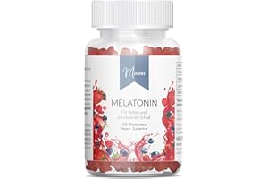 ‎MIOSAN Melatonin Gummies - 60 Stück - 0,5mg bioaktives Melatonin pro Gummie - mit Vitamin B6, Lavendel- und Baldrianextrakt - Hochdosiert - 100% Vegan & Zuckerfrei | MIOSAN® CLUB - Exklusives Wohlbefinden