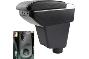 YJYWZH Armrest Compatible with Renault Captur Kaptur 2014-2018 Armrest Car Consoles Arm Rest Storage Box with Cup Holder Interior