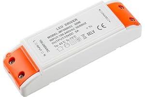 Karyoosi LED Trafo 12V 60W 5A, Trafo 230V auf 12V, LED Transformator, LED-Treiber Netzteil für G4 MR16 MR11 LED Strips,Ersetzt für Halogenlampen