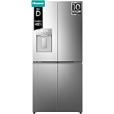 Hisense RQ5P470SYID &ndash; American Refrigerator 4 Doors, Width 79.5 cm | Free Inst., AlxWxFn 178.5x79.5x70 cm, 483L, Inox, WiFi,