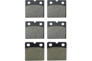TONGTONG AHL 3 pares Las pastillas de freno delanteras y traseras de la motocicleta son compatibles con K75/75-S 1990-1996 2008/K75 RT 1989-1996 /K75 S 1988-1995 2009/ K100/2 1988-1990 2009