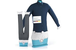 CLEANmaxx Ferro da stiro automatico per camicie PRO con attacco per pantaloni | Sostituisce ferro da stiro, vaporizzatore | Per camicie, camicette e pantaloni | Innovativo ed efficiente