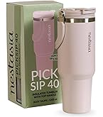 Nestasia PickSip40 Tumbler with Straw & Top Handle 1.2L | Insulated Stainless Steel Sipper Water Bottle for Adults with Dual 
