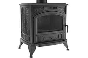 KRATKI Stufa a legna in ghisa KOZA K6 8kW Ø150mm - efficiente gamma di potenza 7-11kW, Stufa in ghisa economica ECO-DESIGN- Stufe Vintage & Svedesi - Classe di efficienza energetica A