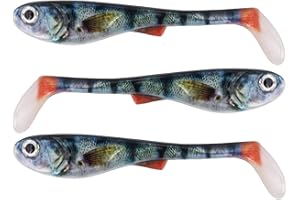 FISHN GRUMPYnature 3 Pack - 10gr, 11cm, Ultra Realistic HighResCapture-Design, leurre de pêche pour la pêche au brochet, pêche au Sandre, brochet aux leurres Souples