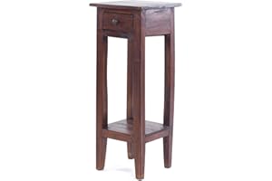 DESIGN DELIGHTS Napoleon - Tavolino in Legno Riciclato, 75 x 30 x 30 cm