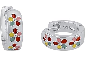 Prinzessin Lillifee Creolen 925 Sterling Silber Mädchen Kinder Ohrschmuck, mit Zirkonia synth., Kommt in Schmuck Geschenk Box