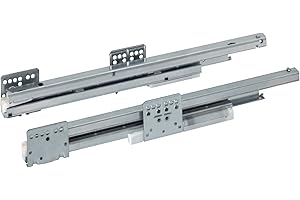 UMAXO Grass - Carriles de extensión completa (guías para el cajón), guías amortiguadas, sincronizadas, 500 mm, 40 kg, DWD-XP Dynamic XP