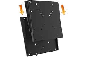 RICOO Telewizor ścienny uchwyt ścienny do telewizora, płaski, ultra cienki, do 15-32 cali, uniwersalny uchwyt TV F0522, uchwyt na telewizor na ścianę, uchwyt ścienny do telewizora 32 cale do 30 kg,