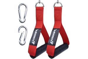 XYZDOUBLE 2Pcs Poignées de Résistance Poignée de Tirage Musculation Accessoire Poignee Musculation dans Sports et Loisirs pour Smith Machine Bande de Résistance Multi Station Exercice de Triceps